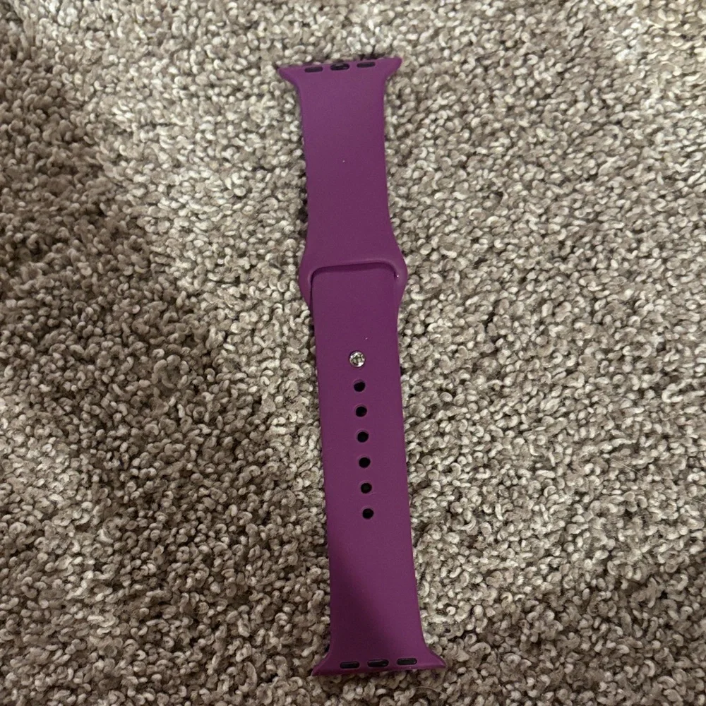 Soft Silicone Watch Band in Deep Purple